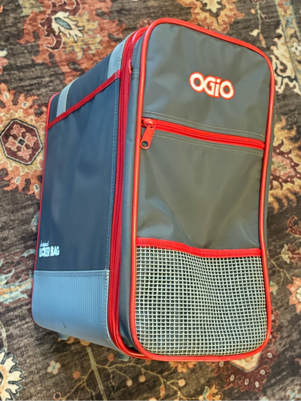 Vintage Grey and Red OGIO The Original Locker Bag